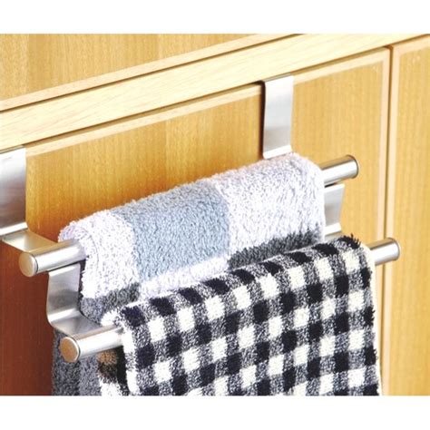 onyx stainless steel over the cabinet towel rack|Stainless steel Towel Racks at Lowes.com.